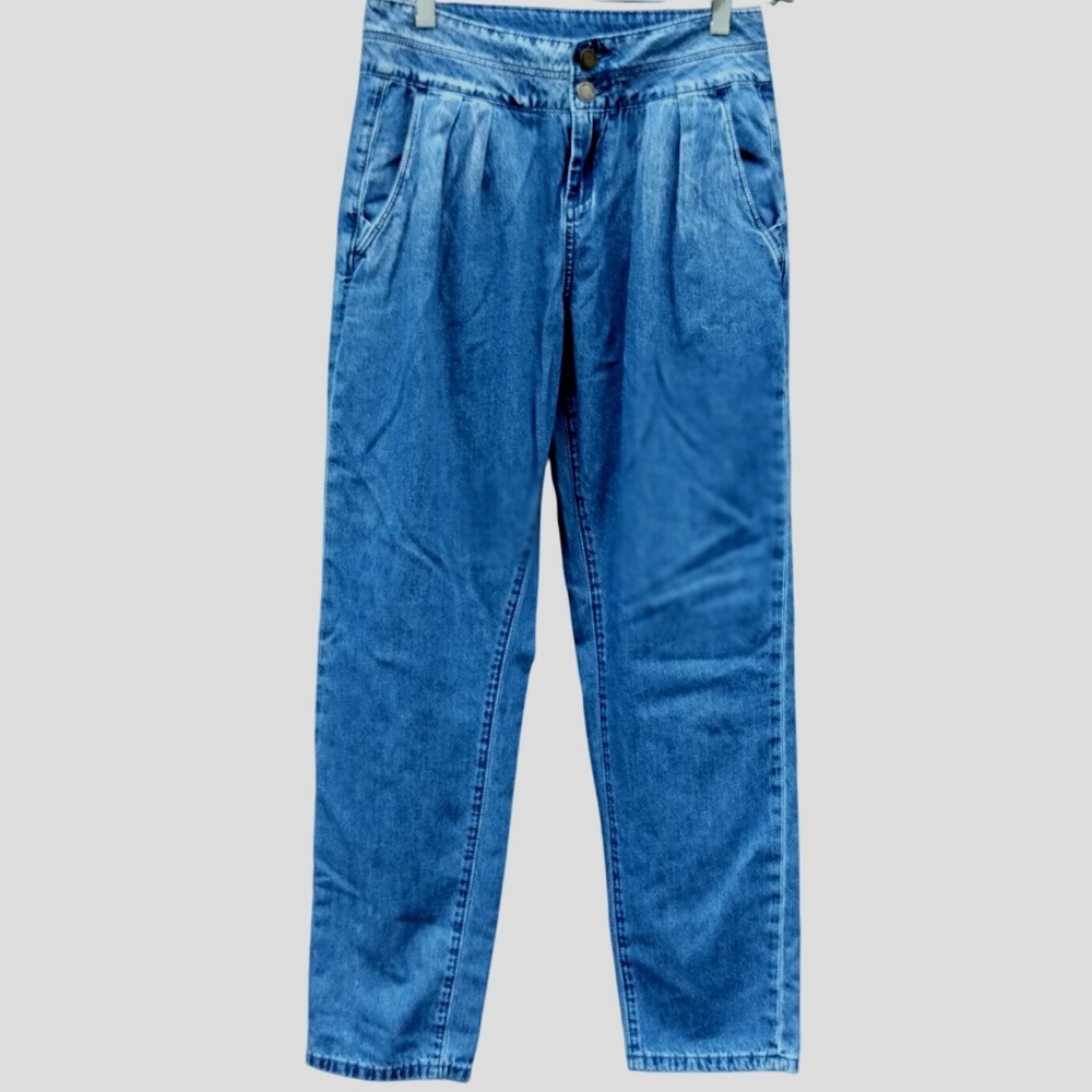 BLANKNYC Jeans The Balloon Bo-Legged‎ Denim High Waisted Womens Size 26 Pleated